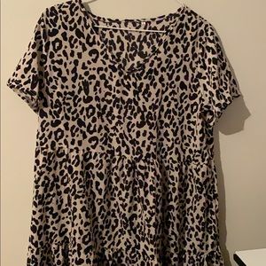 Cheetah print dress